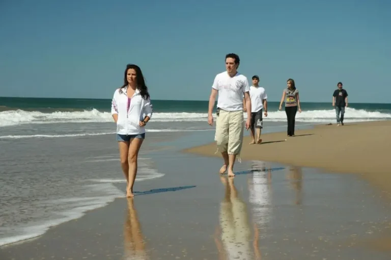 Caminata en playa